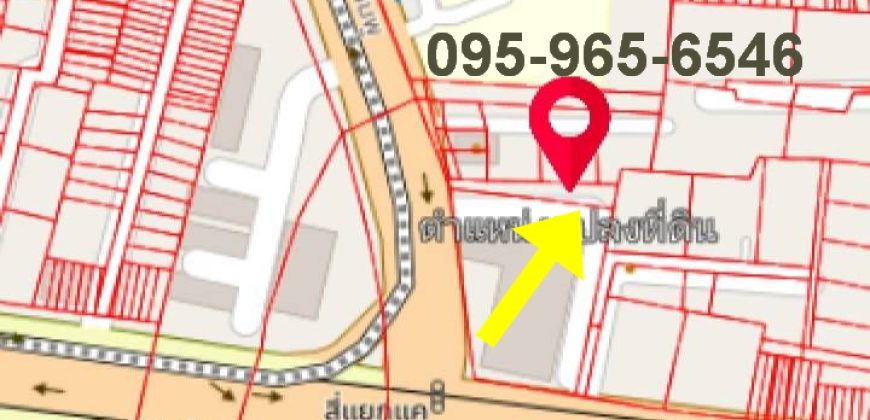 ขายที่ดินติดถนนใหญ่ สี่แยกแคราย ติดรถไฟฟ้า 147ตรว ข้าง รพ.ทรวงอกและคอนโดParkland