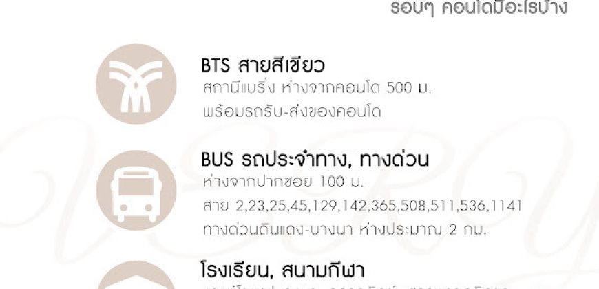 ขาย VERY CONDO สุขุมวิท72 ใกล้ BTS 36ตรม ทำเลดี ตกแต่งสวย เข้าอยู่ได้เลย